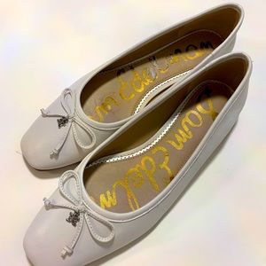 Sam Edelman Womens Jillie Bright White Ballet Flats Size 9